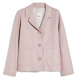 'S Max Mara Nicole Boxy-fit Linen And Cotton Jakke, Pink